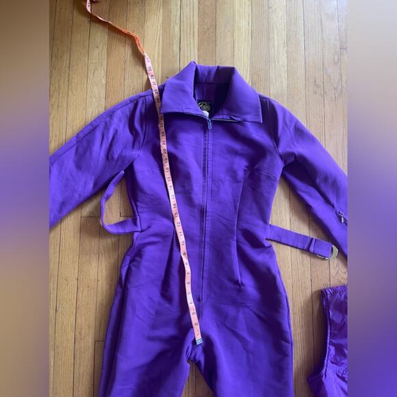 70s Vintage Roffe Purple Snow Suit with Matching Vest - Picture 10 of 15